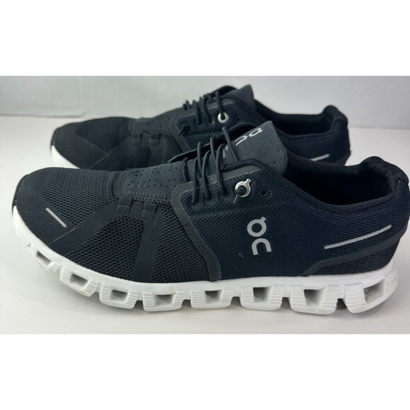 On Running Cloud 5 Shoes Black & White 59.98919 Men's Size 9 Running Sneakers - Picture 6 of 12